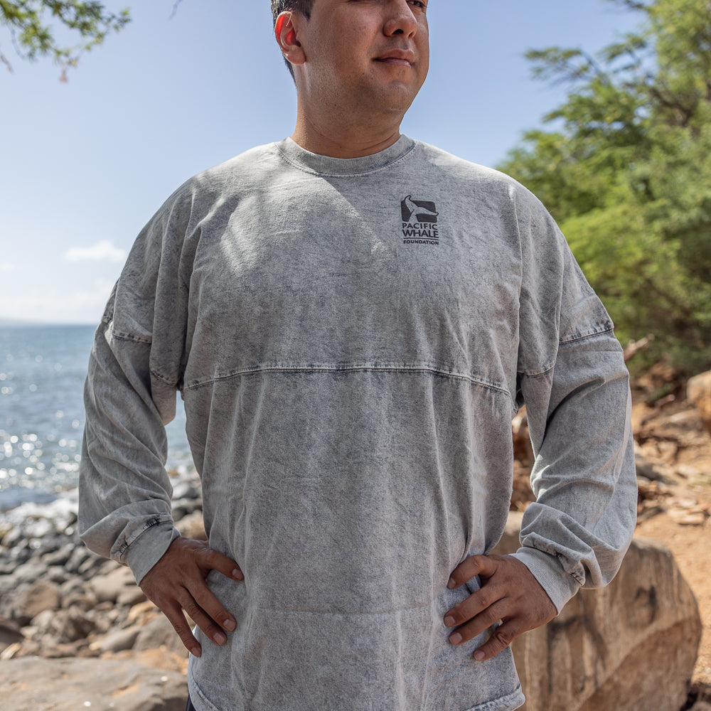 Mineral Wash Palm Tree Long Sleeve Jersey
