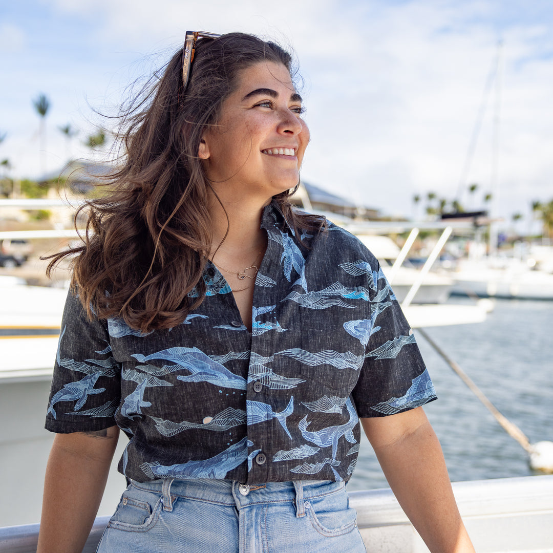 Kahala x Pacific Whale Foundation Men's Aloha Shirt