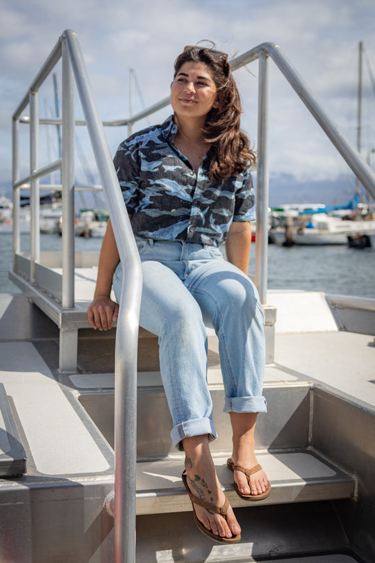 Kahala x Pacific Whale Foundation Men's Aloha Shirt