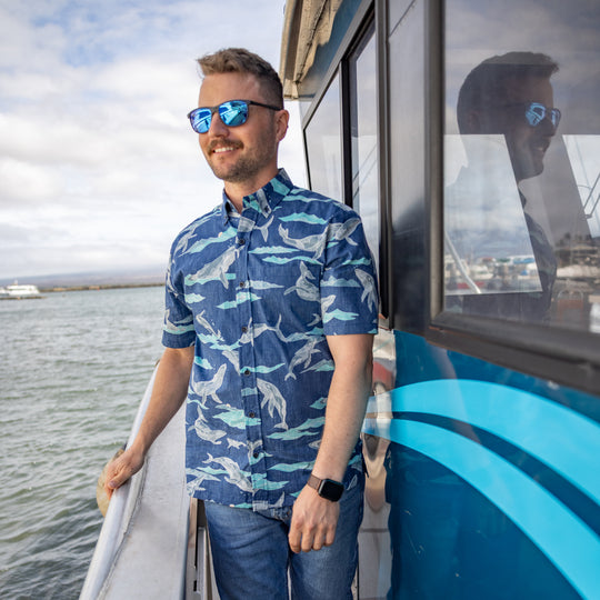 Kahala x Pacific Whale Foundation Men's Aloha Shirt