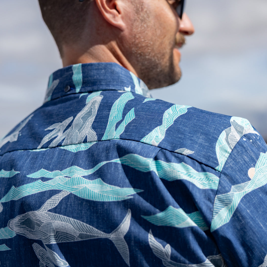 Kahala x Pacific Whale Foundation Men's Aloha Shirt
