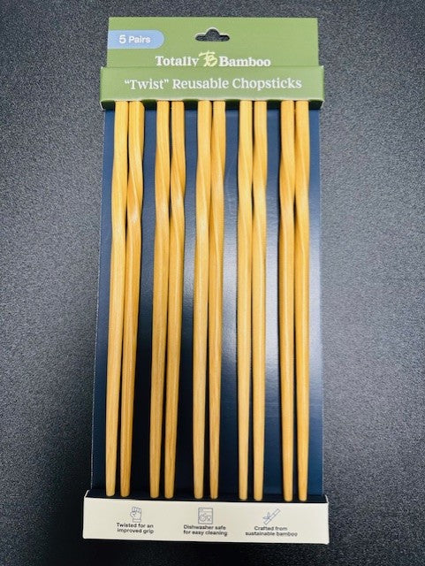 Bamboo "Twist" Reusable Bamboo Chopsticks
