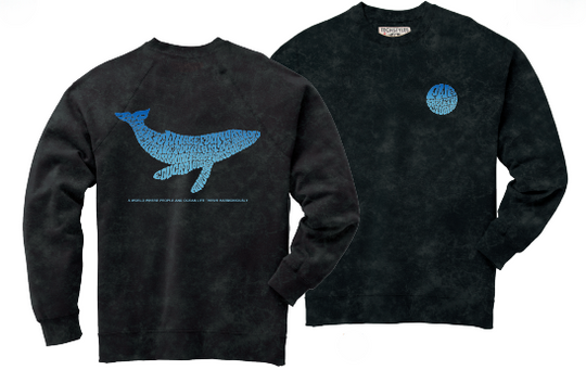 PWF x SKELEFIN STUDIOS COLLAB - Men's Acid Wash Crew Sweatshirt