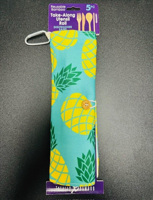 Pineapple On-the-Go Reusable Utensil Set