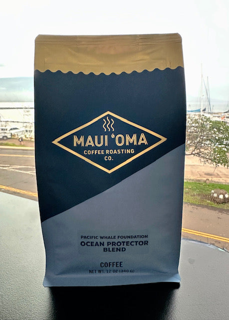 MAUI OMA COFFEE - PACIFIC WHALE FOUNDATION OCEAN PROTECTOR BLEND WHOLE BEAN