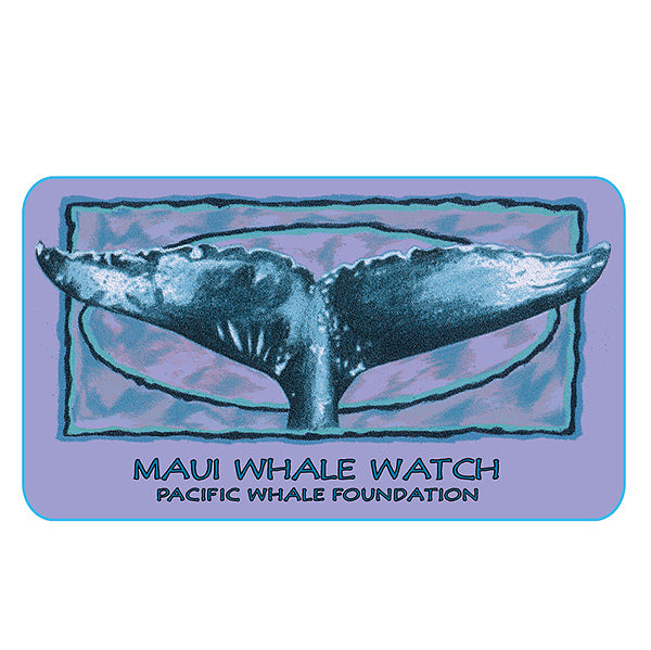 Sticker Whale Tail Maui Hawaii Pacific Whale Foundation